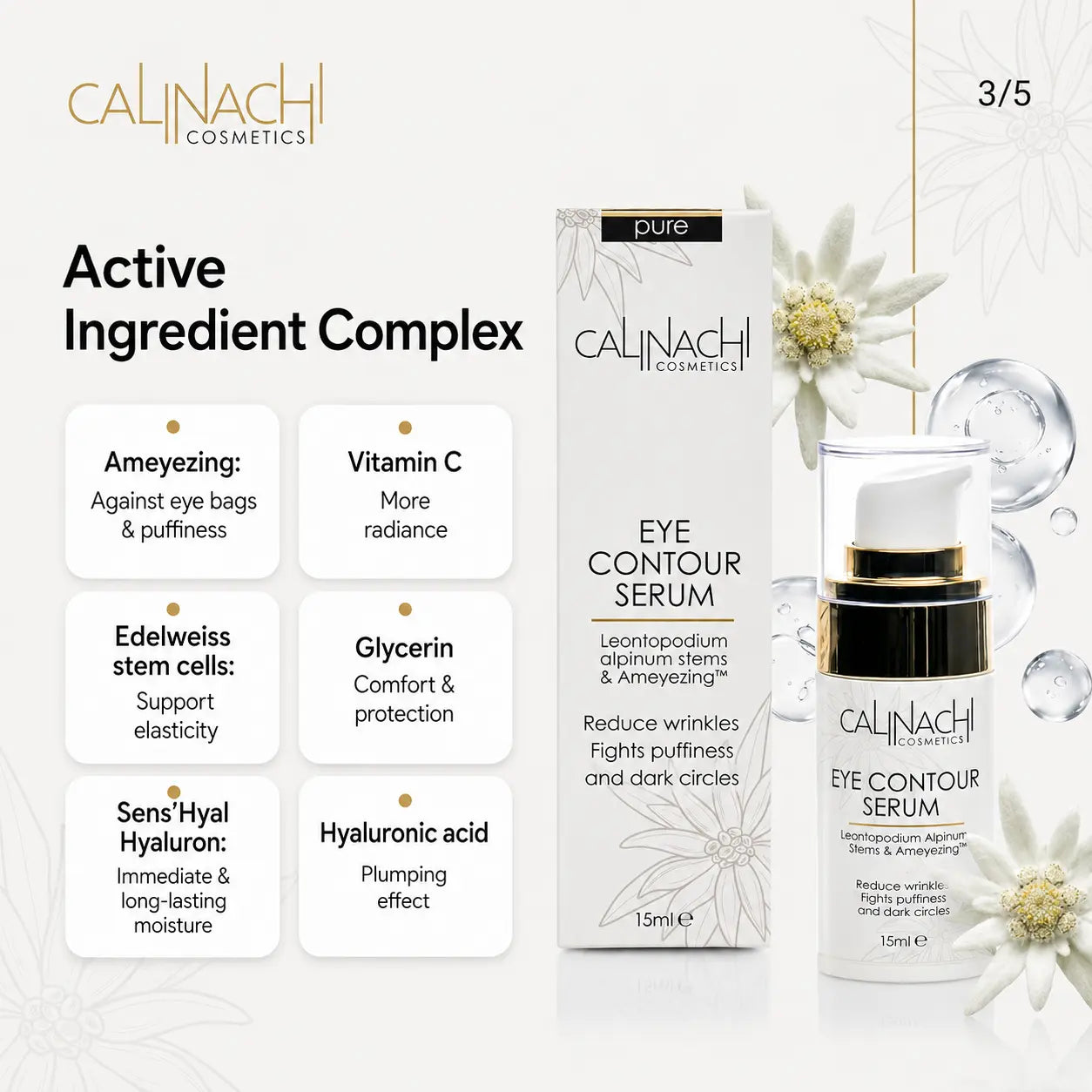 The Ameyezing Eye Contour Serum, 15ml. skincare CALINACHI Cosmetics