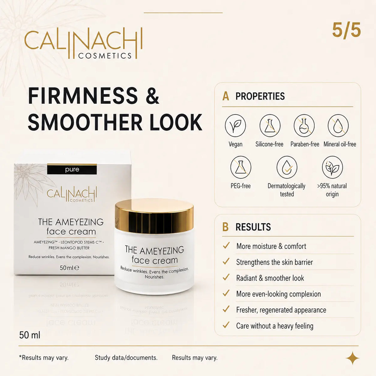 The Ameyezing REGENERATING Face Cream, 50ml. skincare CALINACHI Cosmetics
