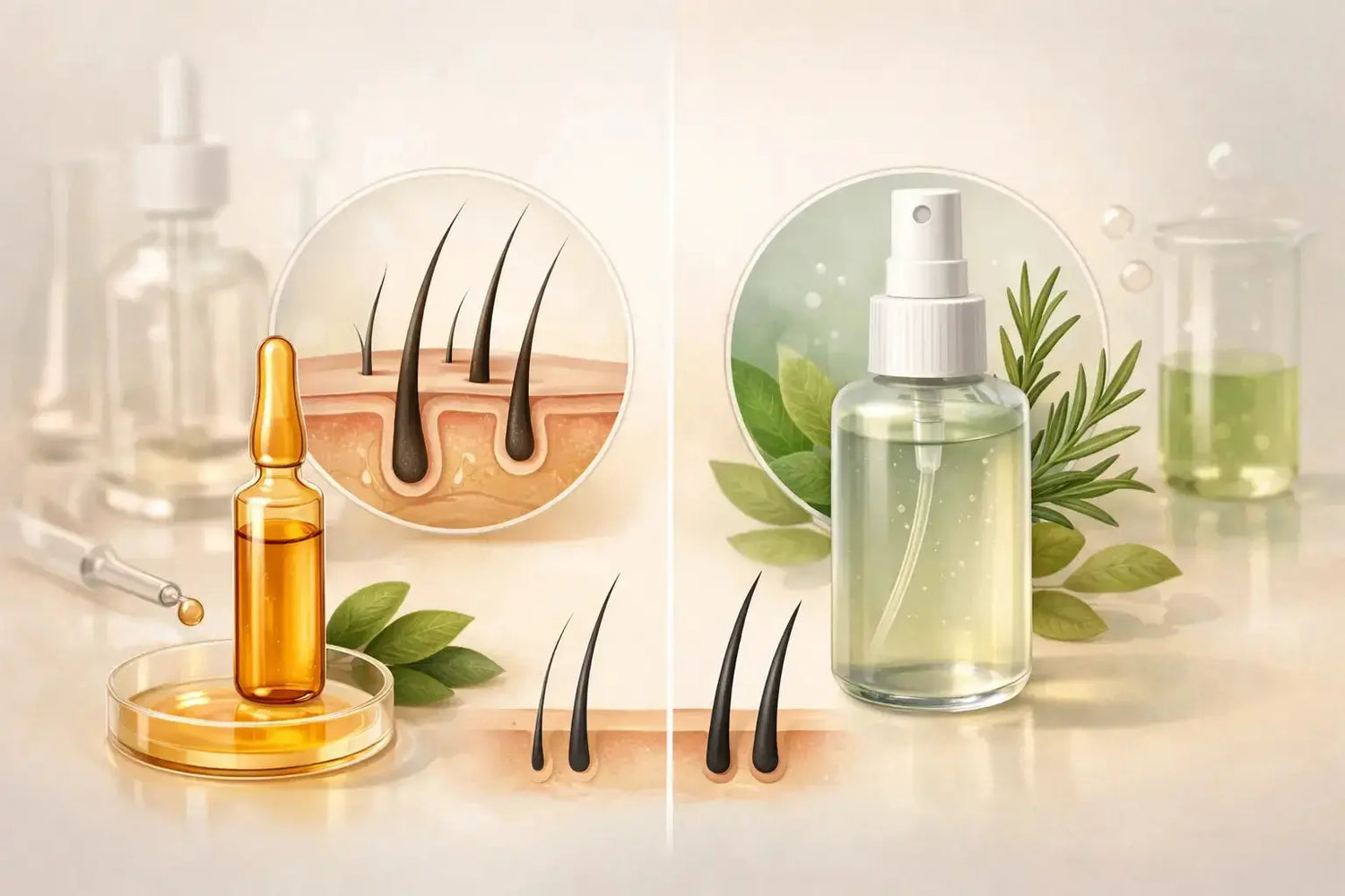 Hair Ampoule vs Tonic for Thinning Hair