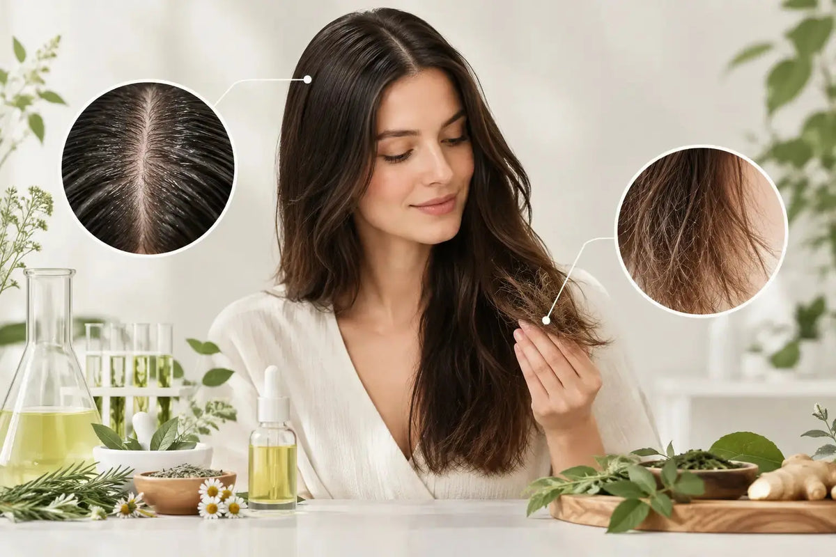 Oily Scalp, Dry Ends? Targeted Herbal Care