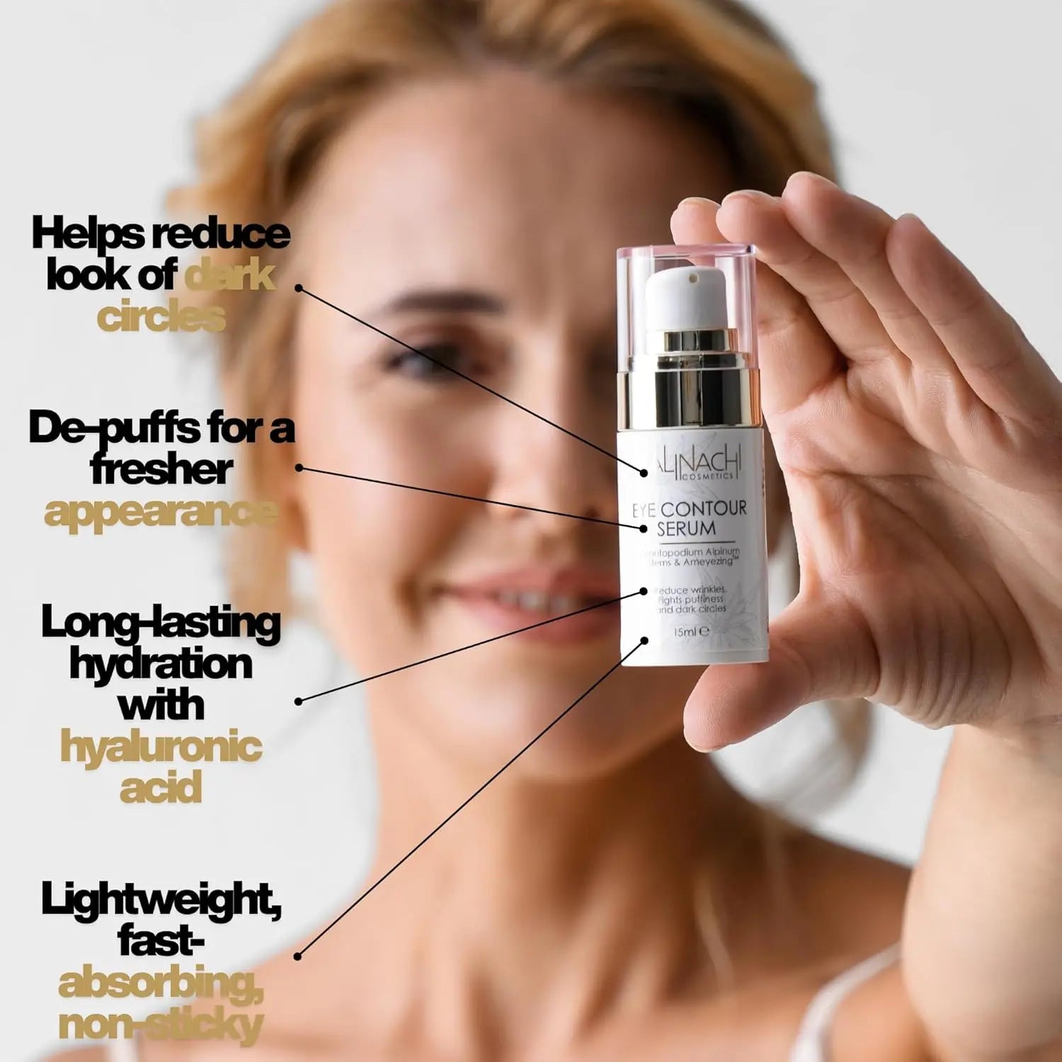 The Ameyezing Eye Contour Serum, 15ml.  CALINACHI Cosmetics