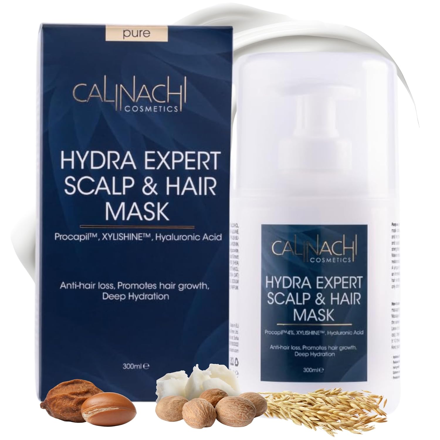 Hydra Expert masque anti-chute, hydratant, réparateur, pour cuir chevelu et cheveux (tous types de cheveux), 300 ml.