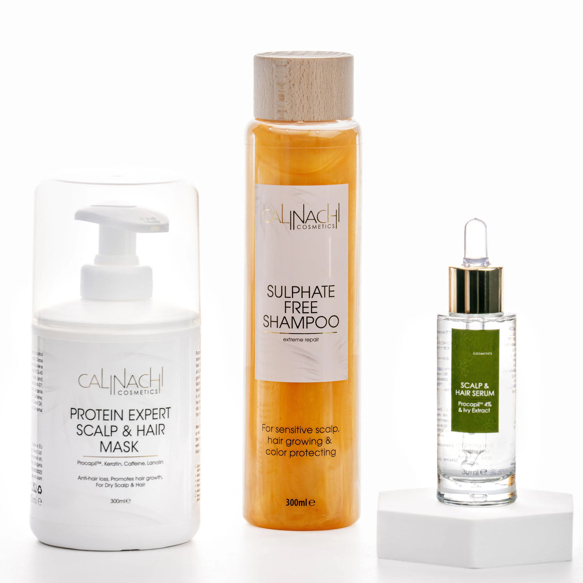 Protein Therapy against Hair Loss (normal to dry and dry) HairCare Sets CALINACHI Cosmetics