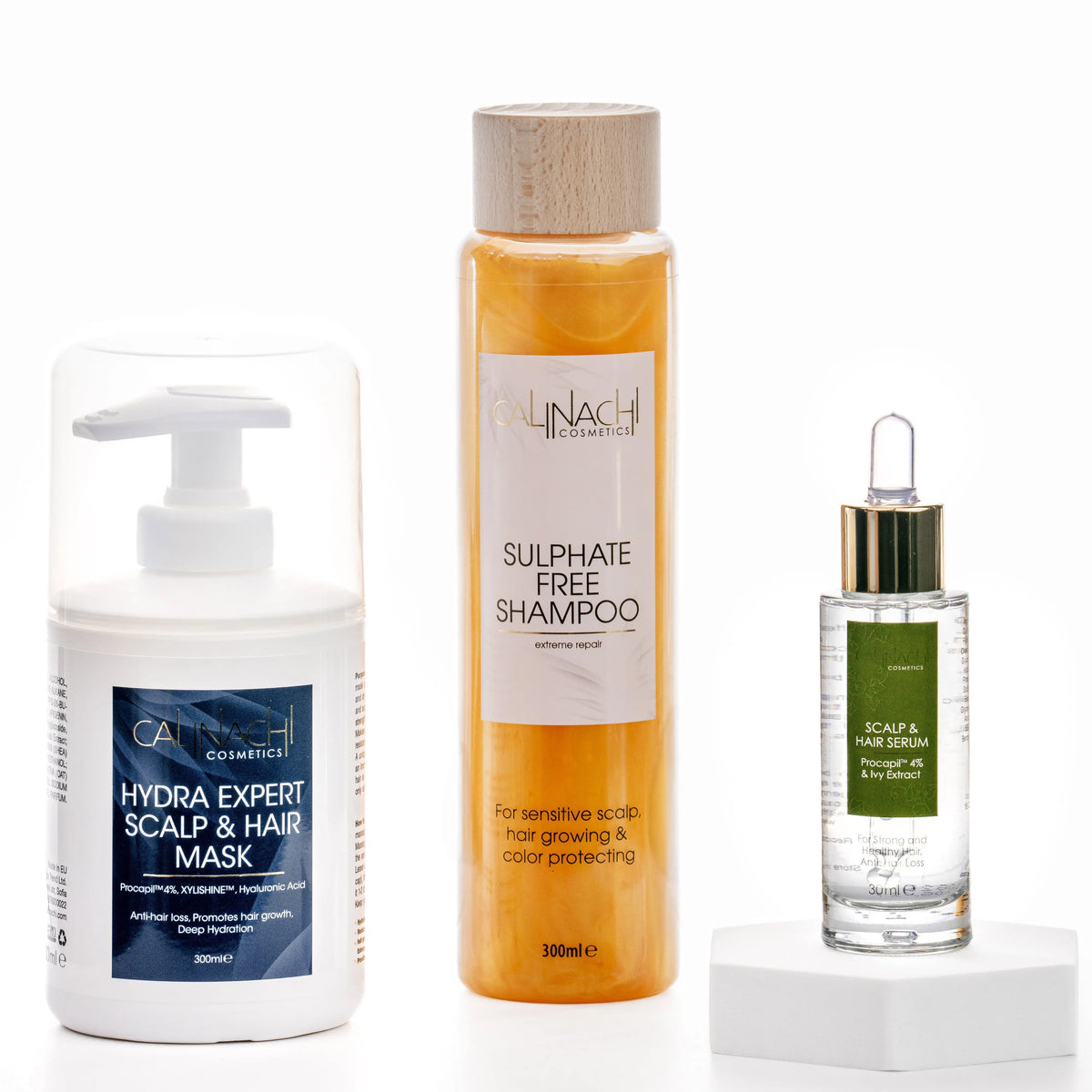 Balanced Therapy аgainst Hair Loss (all hair types) HairCare Sets CALINACHI Cosmetics