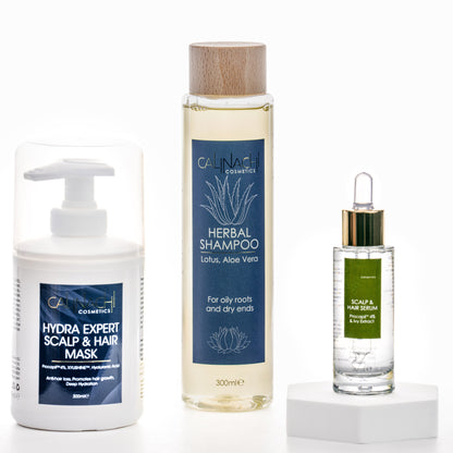 Hydrathérapie contre la chute des cheveux (tous types de cheveux)