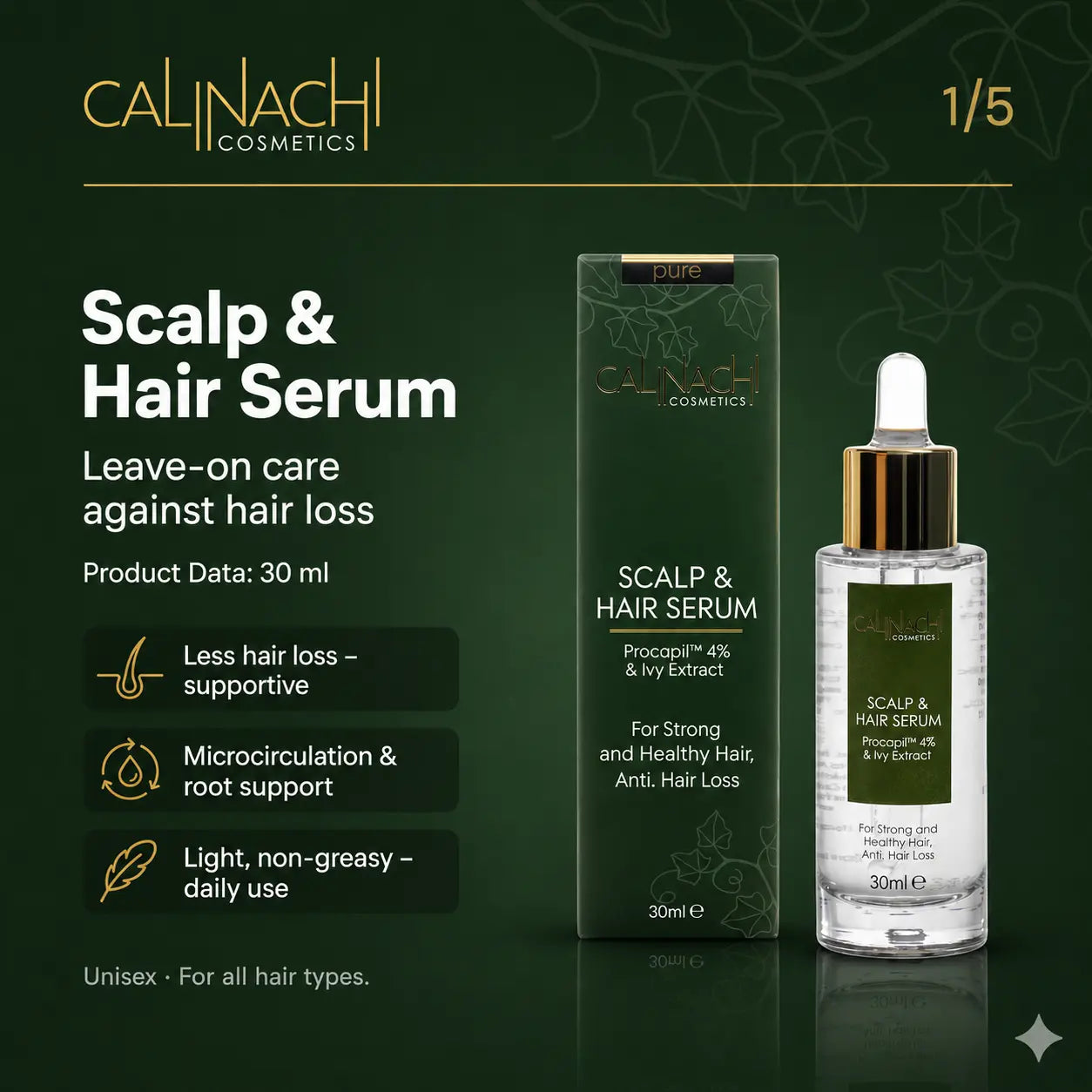 Metabolic Support for Hair Vitality Reset HairCare Sets CALINACHI Cosmetics