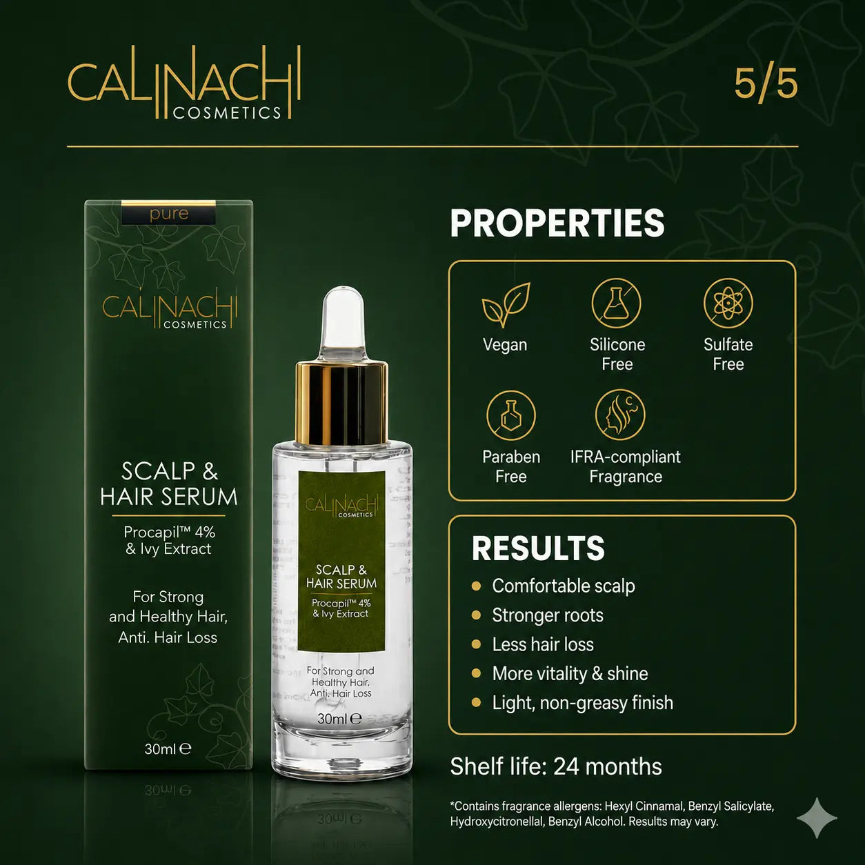 Metabolic Support for Hair Vitality Reset HairCare Sets CALINACHI Cosmetics