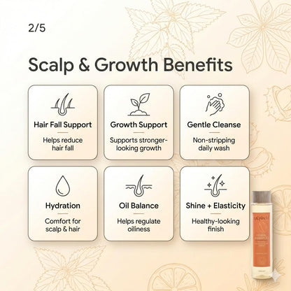 Anti Hair Loss Herbal Shampoo, Sulfate Free, 300ml. haircare CALINACHI Cosmetics