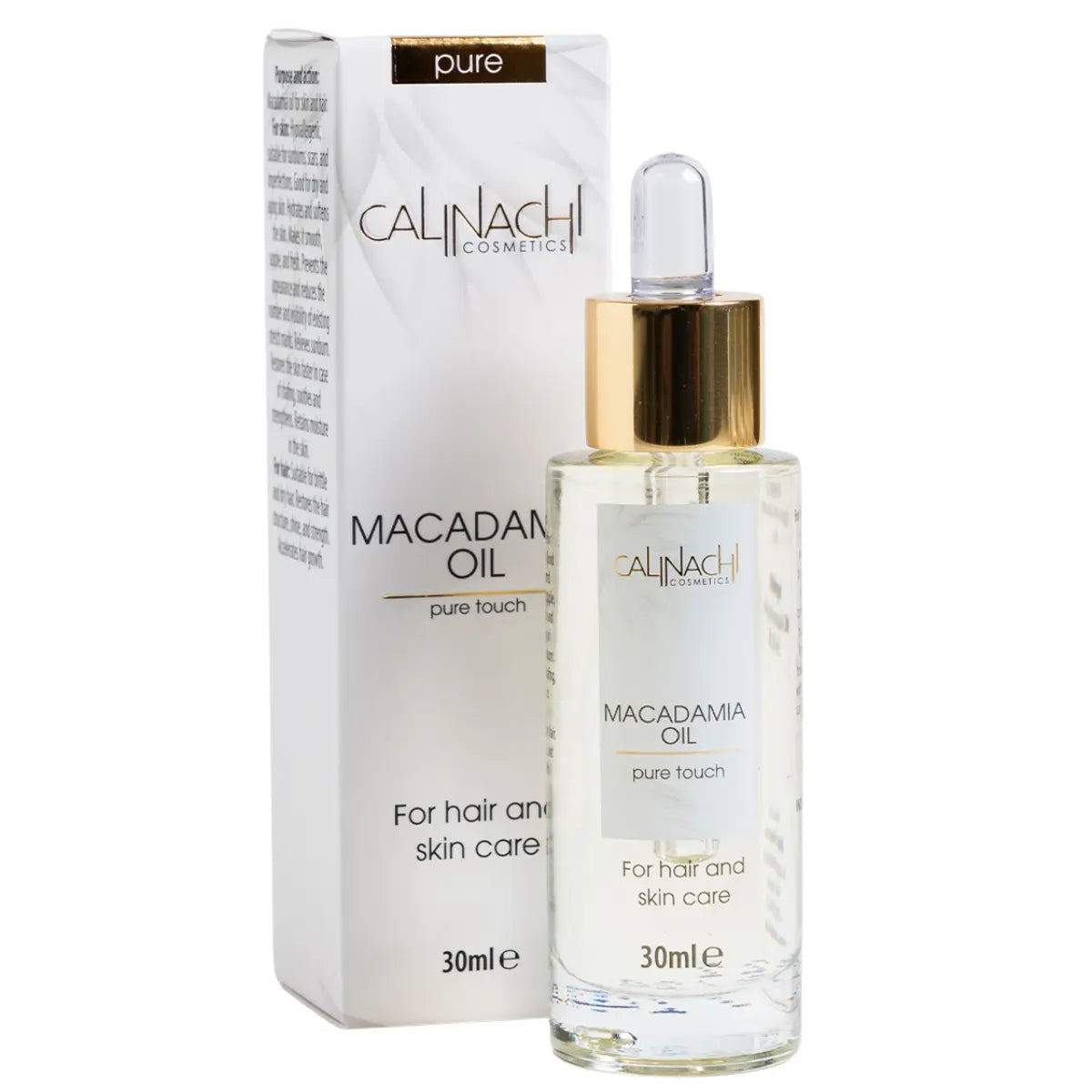 Macadamia Oil, 30ml.  CALINACHI Cosmetics