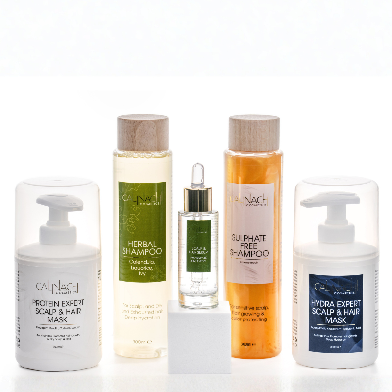 Traitement complet contre la chute des cheveux et stimulation de la repousse